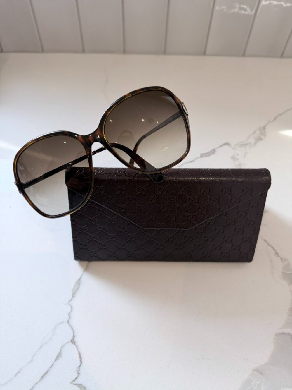 GUCCI Horsebit Sunglasses 3129S P8RCC 60